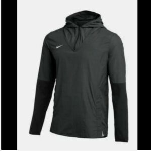Nike Activewear Lightweight PlayerJacket dark gray & black.  Hooded Like New 4XL